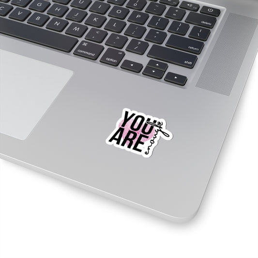 Empowering Kiss-Cut Stickers - 'You Are Enough' Motivational Designs